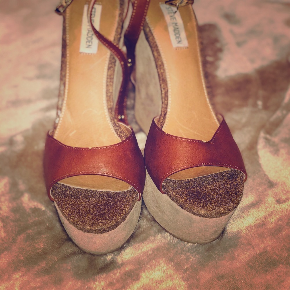 Steve Madden Platform Sandals Size 10